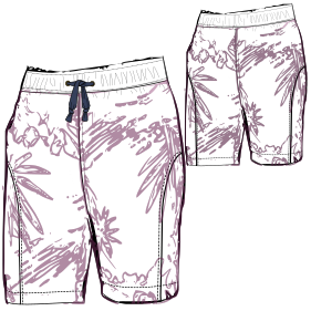 Moldes de confeccion para HOMBRES Shorts Bañador 7664